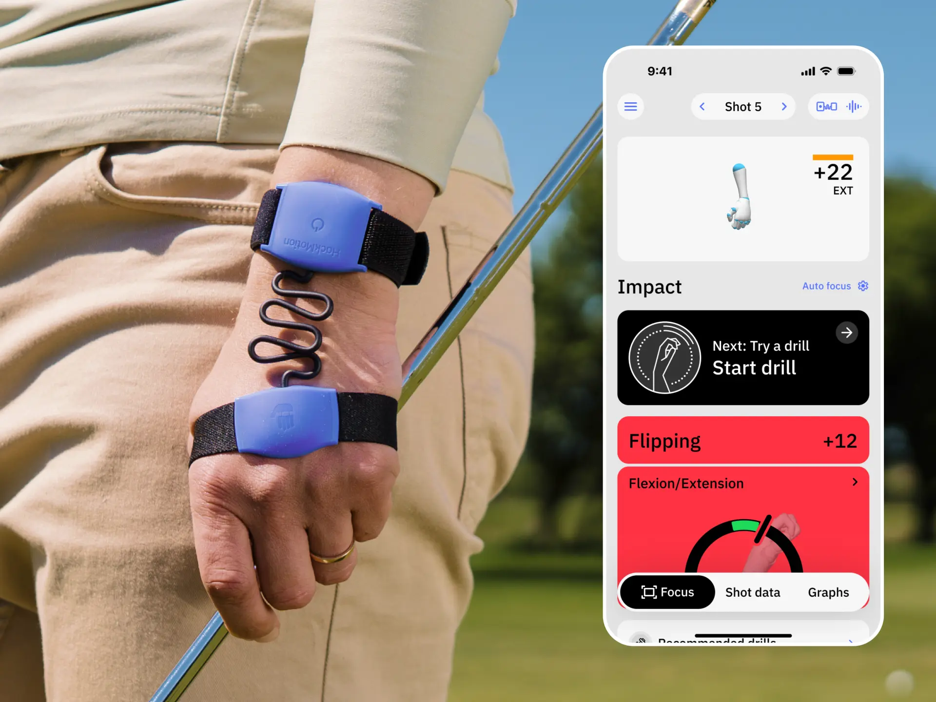 Golf Swing Analyzer & Wrist Angle Training Aid | HackMotion