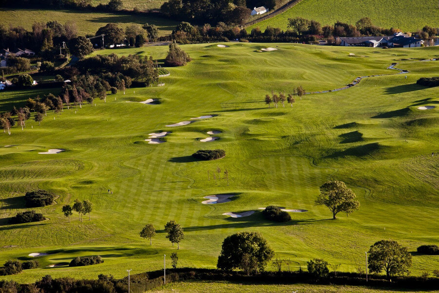 golf course view from top
